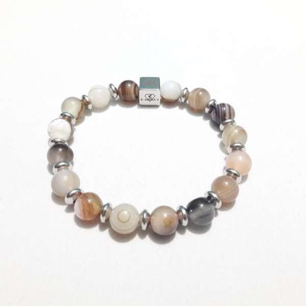 Signature Stripe Agate Bracelet