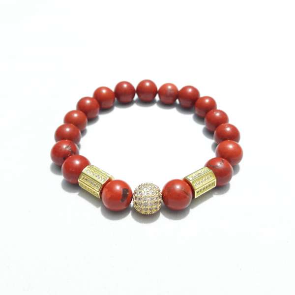 Men's Red Jasper Bracelet