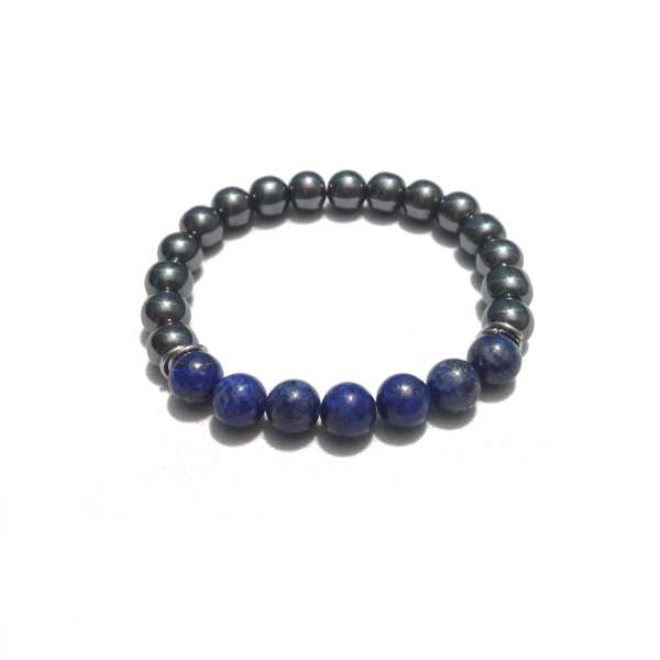 Lapis Lazuli Hematite Bracelet