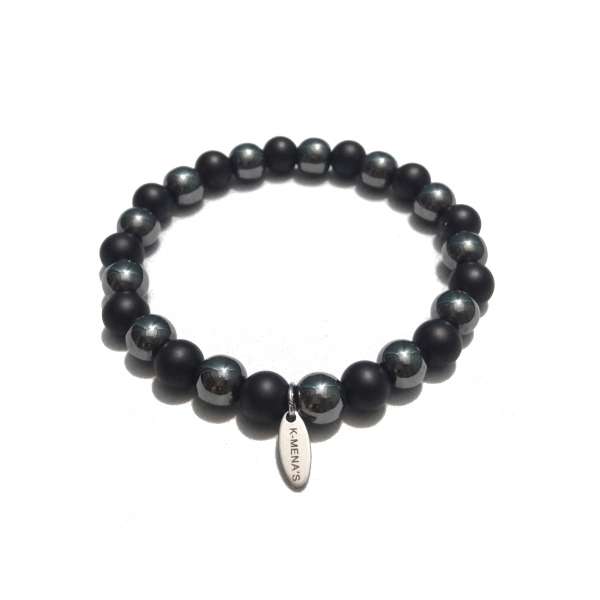 Agate Hematite Bracelet