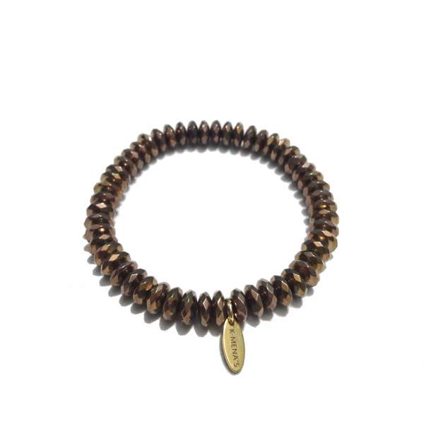 Copper Abacus Hematite Bracelet
