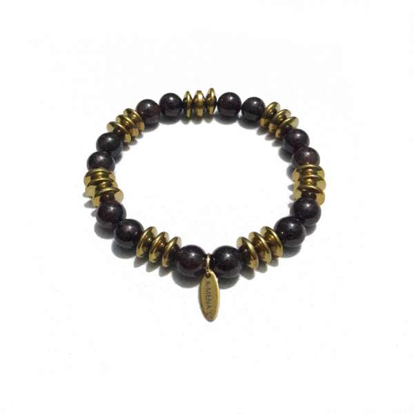 Garnet Hematite Bracelet
