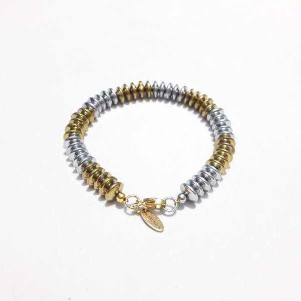 Abacus Hematite Bracelet