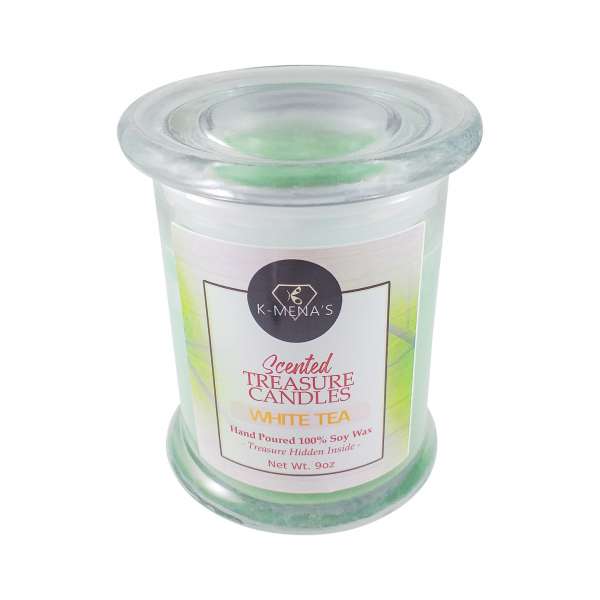 White Tea - 9oz Scented Treasure Candles - Image 3