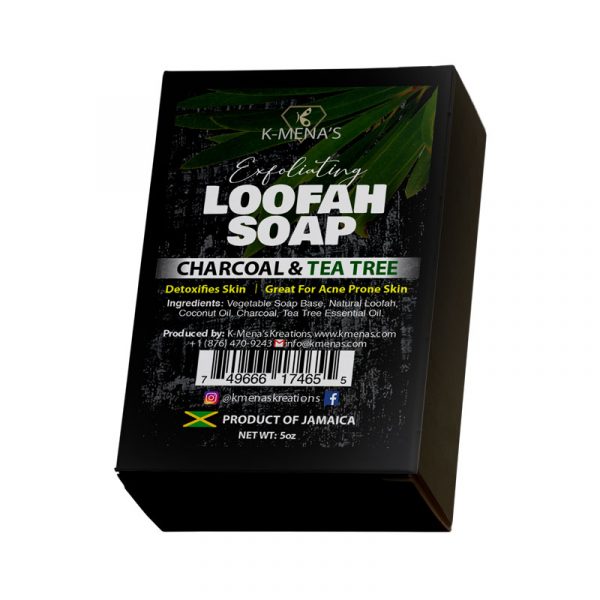 Loofah Soap - Charcoal & Tea Tree