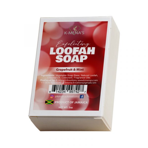 Loofah Soap - Grapefruit & Mint