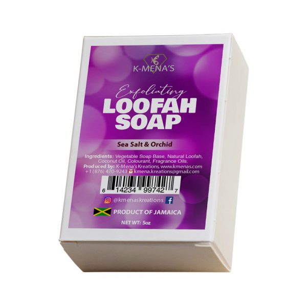 Loofah Soap - Sea Salt & Orchid