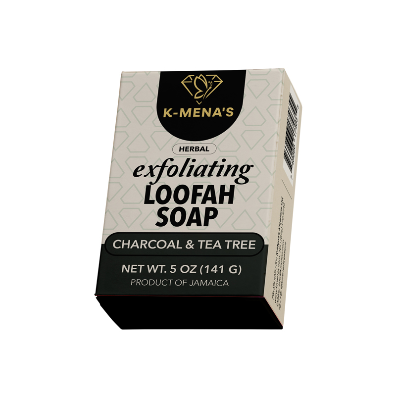 Loofah Soap - Charcoal & Tea Tree