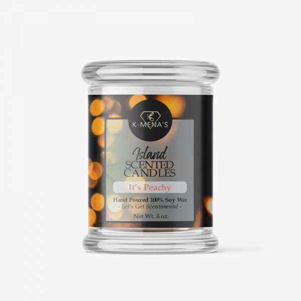 It's Peachy- 6oz Island Scented Candles