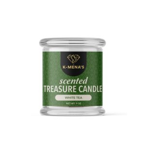 White Tea - 9oz Scented Treasure Candles